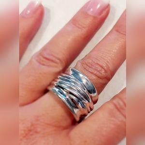 Uno de 50 Chunky Stirling Silver Statement Ring